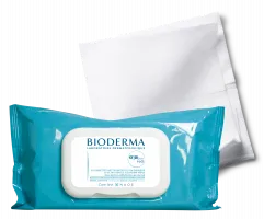 BIODERMA productfoto, ABCDerm H2O Lingettes x60 huidverzorging baby, reinigingsdoekjes